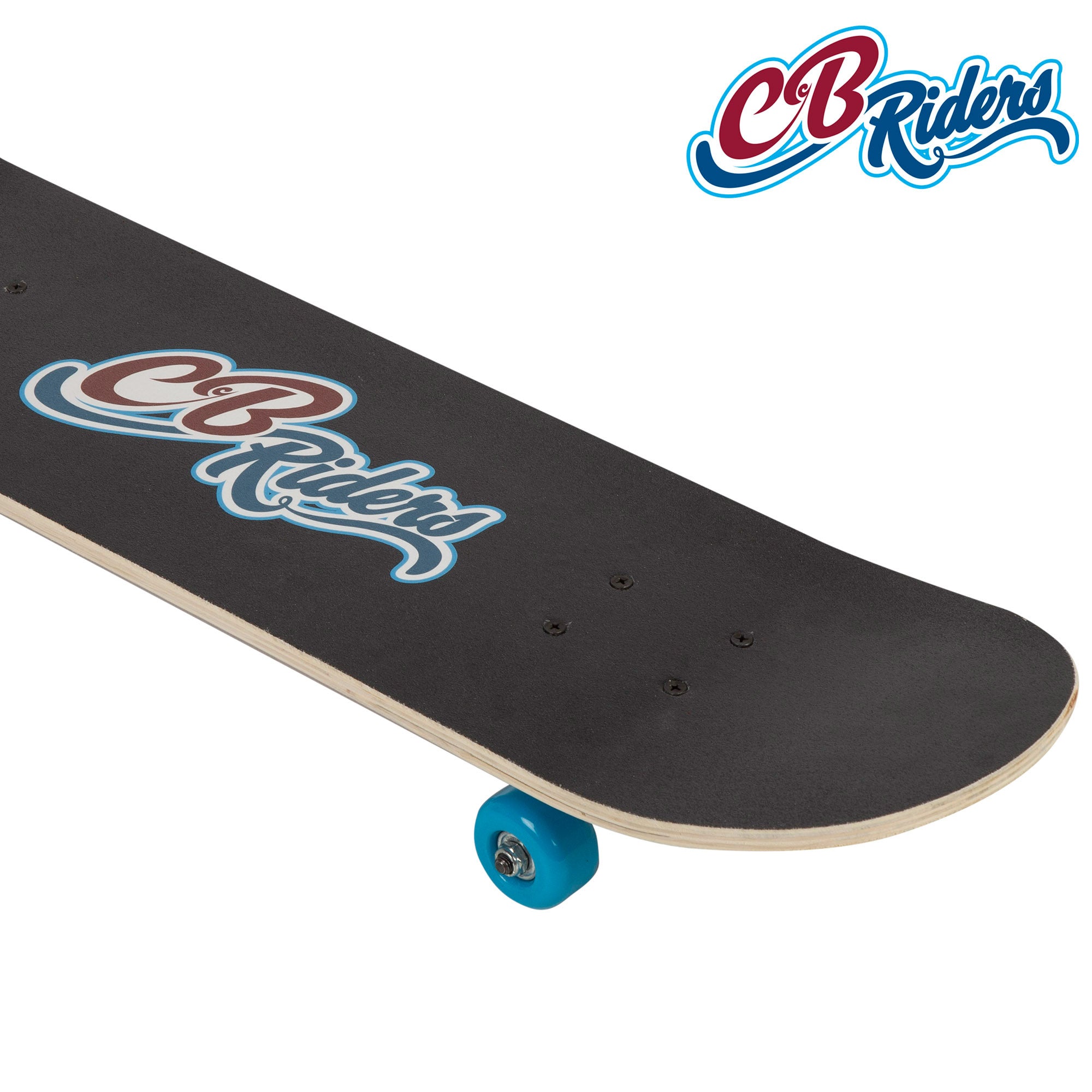 Skate de madeira CB Riders Retro 80's Hits com eixo de alumínio 79x20 cm