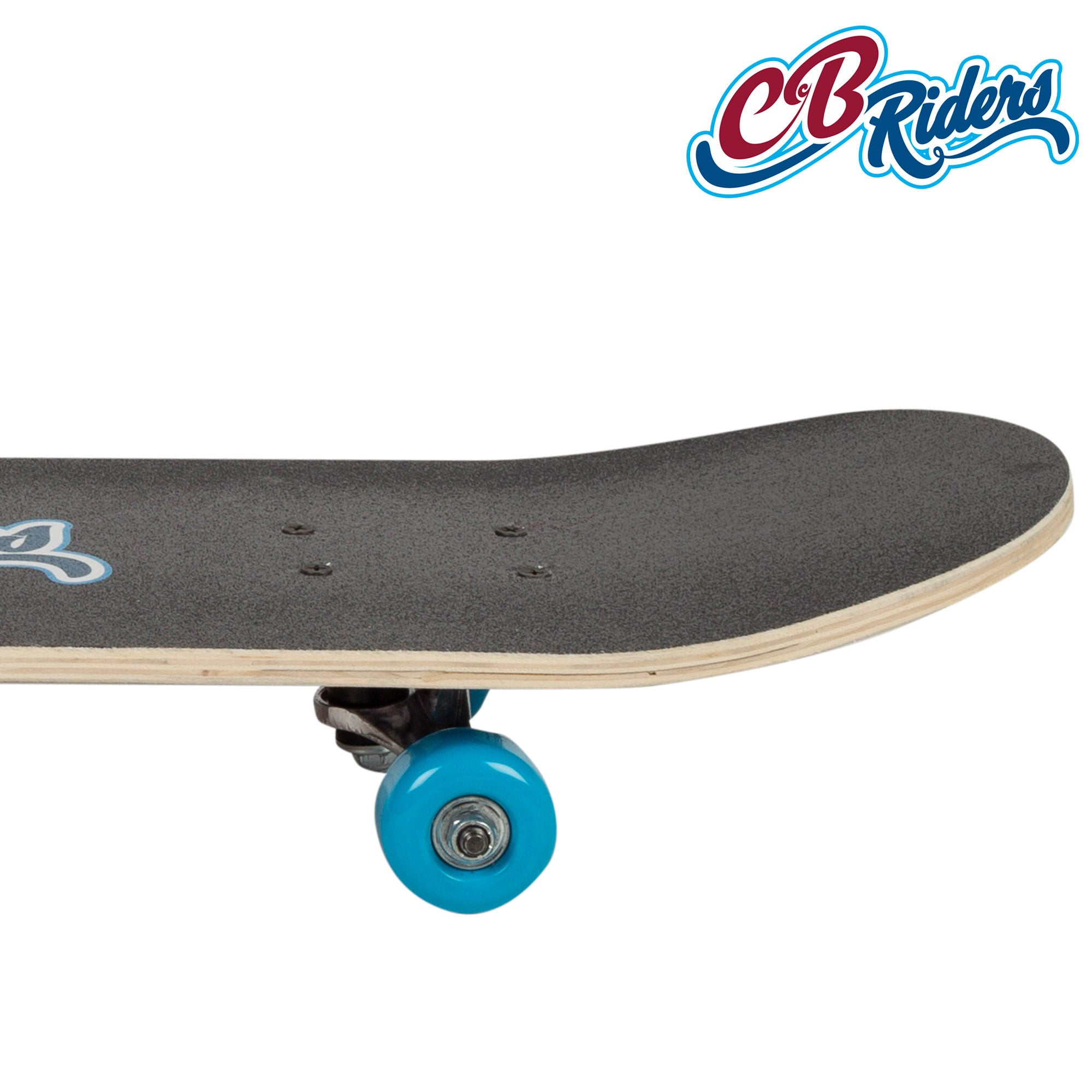 Skate de madeira CB Riders Retro 80's Hits com eixo de alumínio 79x20 cm