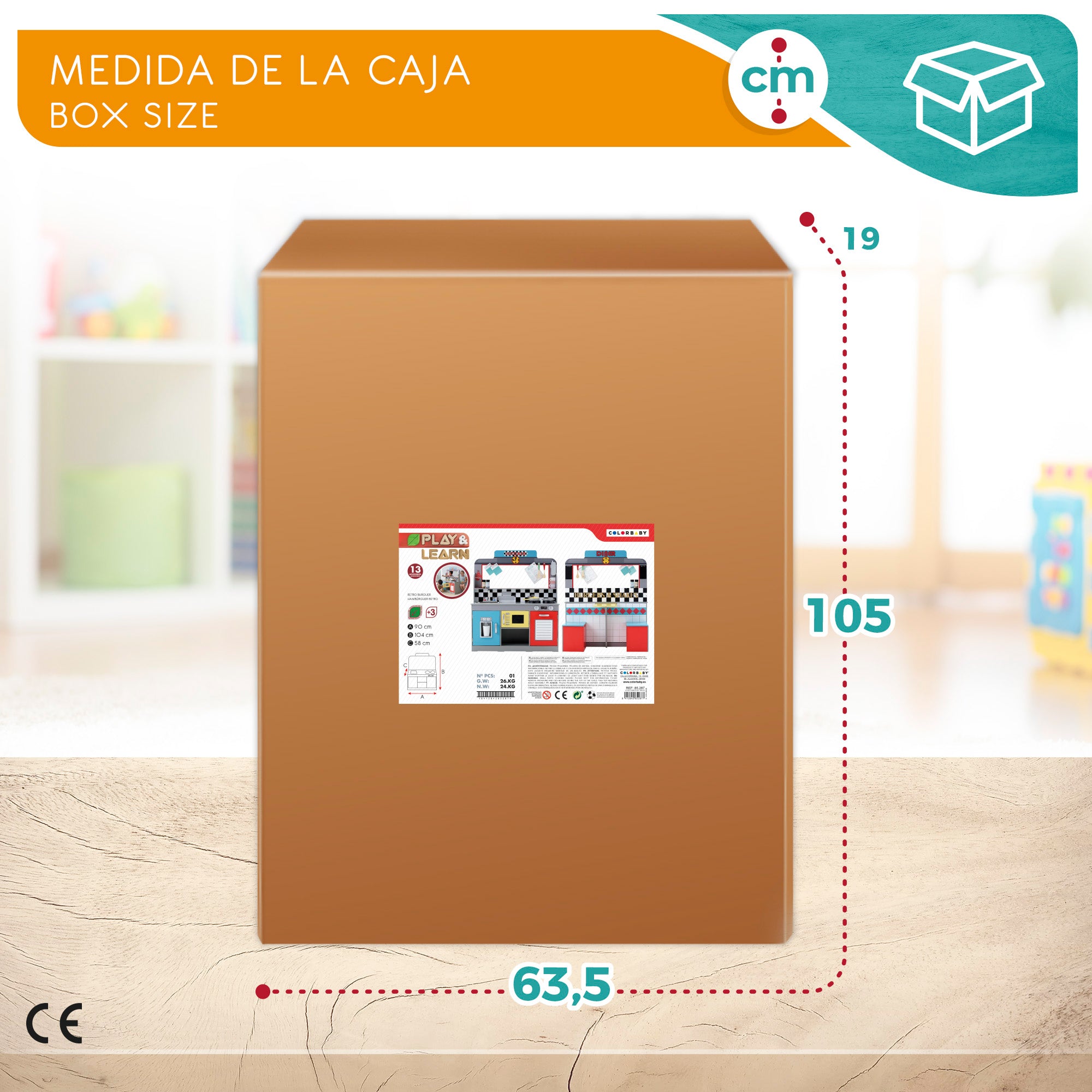 Cozinha de madeira infantil e bar retro WOOMAX