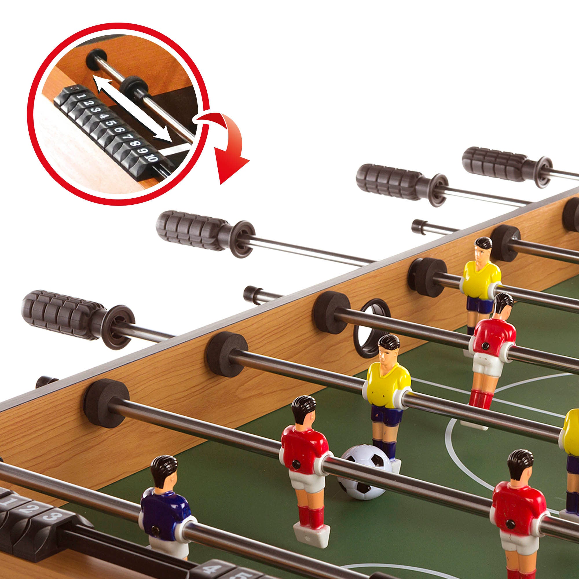 Mesa de matraquilhos dobrável em madeira com pés, 101x51x70 cm, CB Games