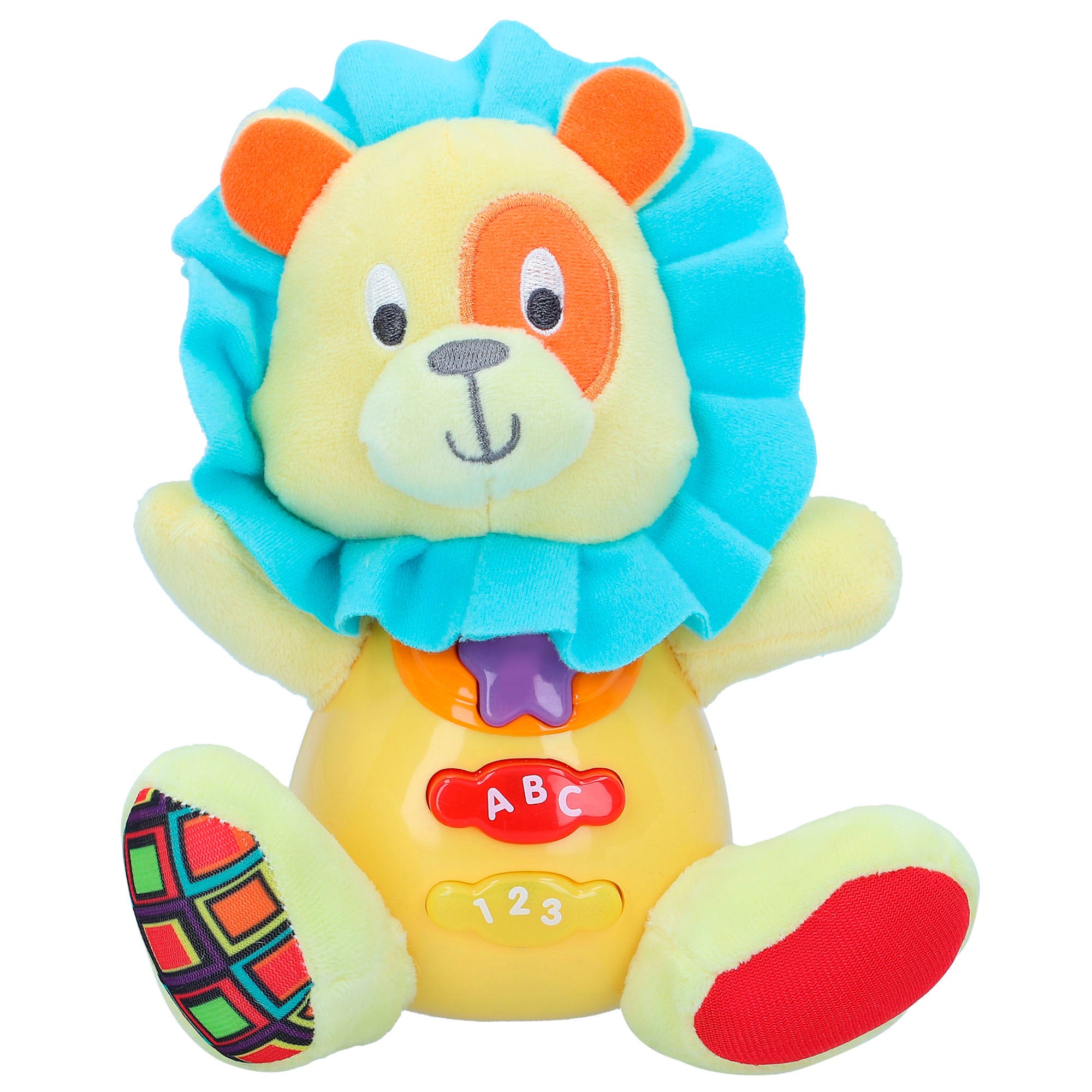 Leãozinho de Peluche Winfun com Luz e Som em Espanhol