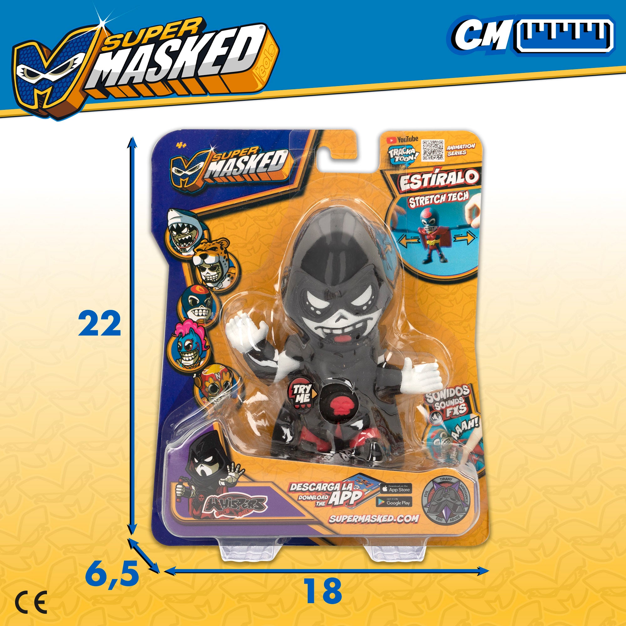 Figura elástica Supermascarada Whispers