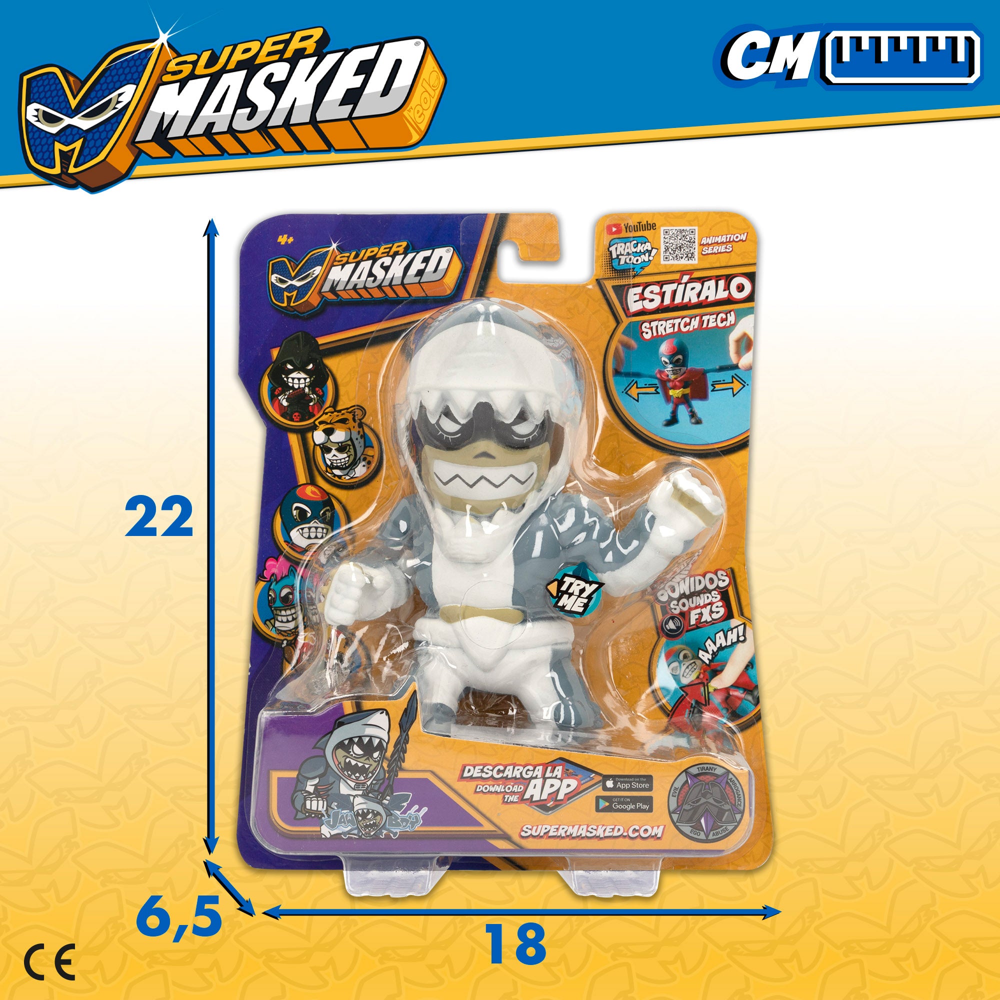 Figura elástica do Rapaz Mandíbula Supermascarada
