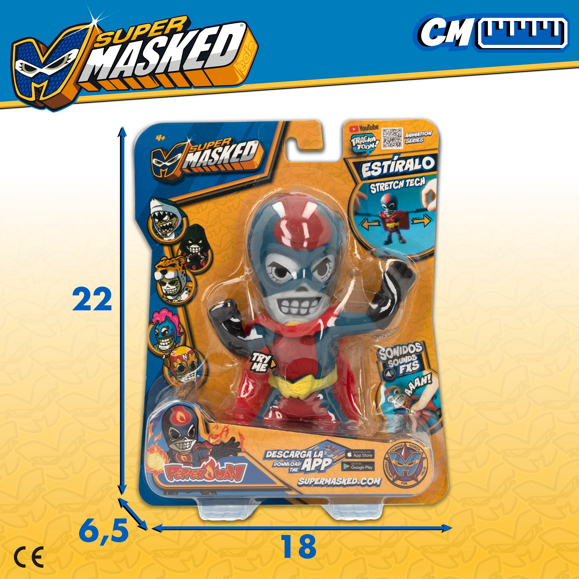 Figura elástica do Homem-Pimenta Supermascarado