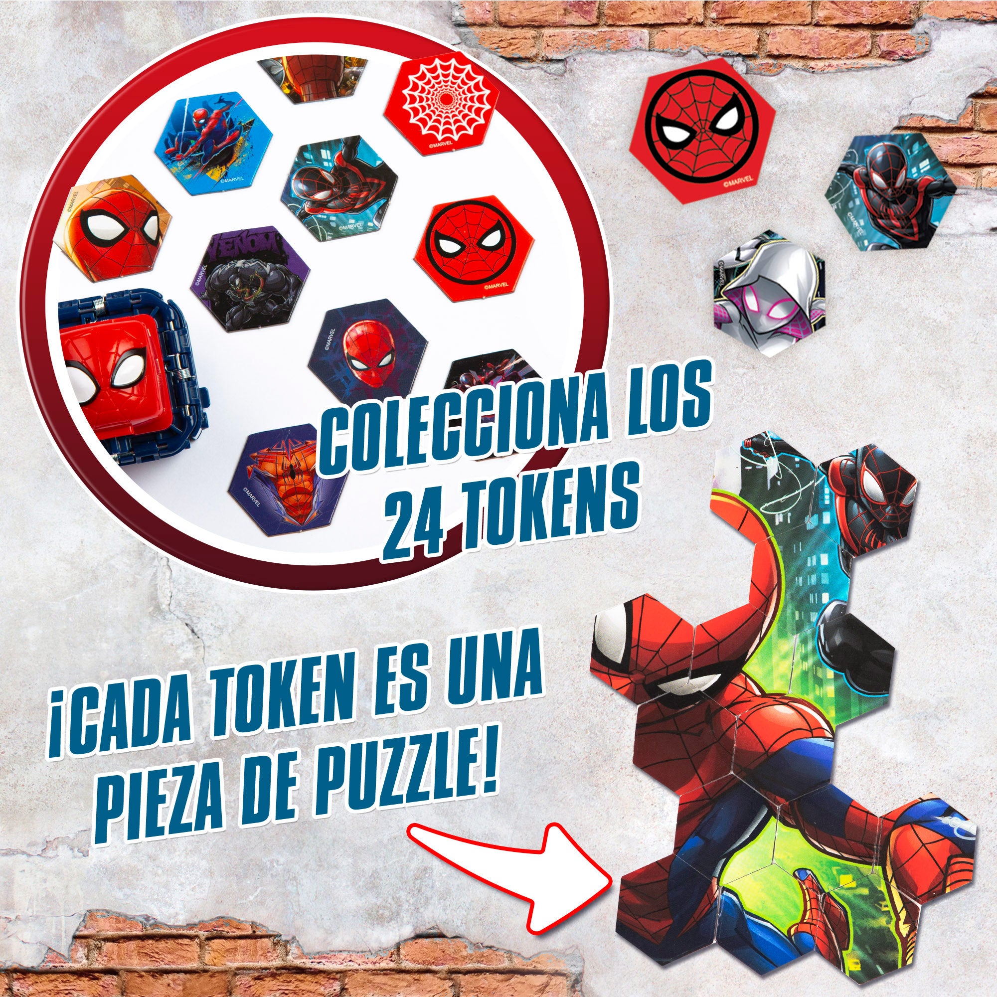 Conjunto Battle Cubes Marvel Homem-Aranha: Spider-Gwen + Duende Verde