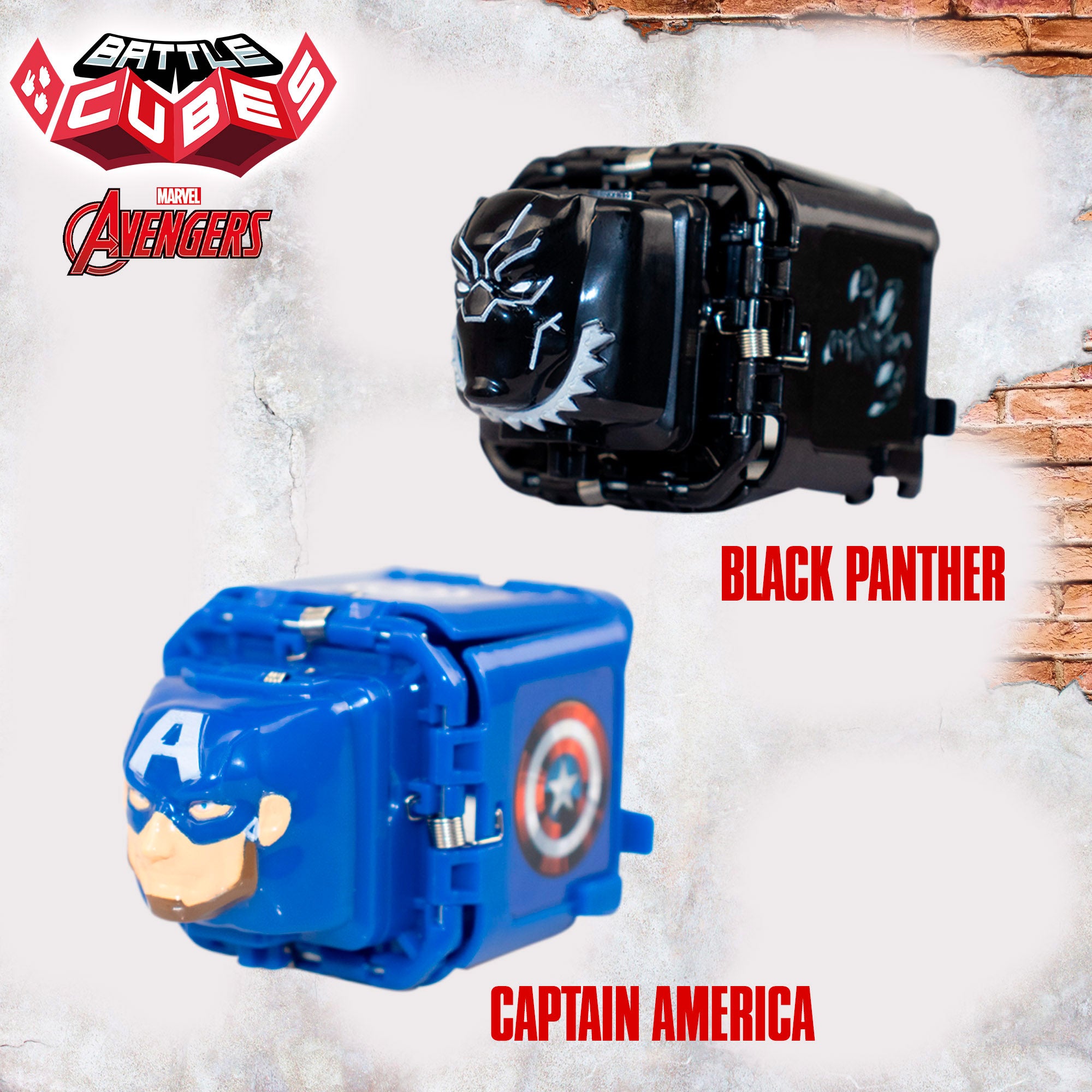 Conjunto de Cubos de Batalha dos Vingadores: Capitão América + Pantera Negra