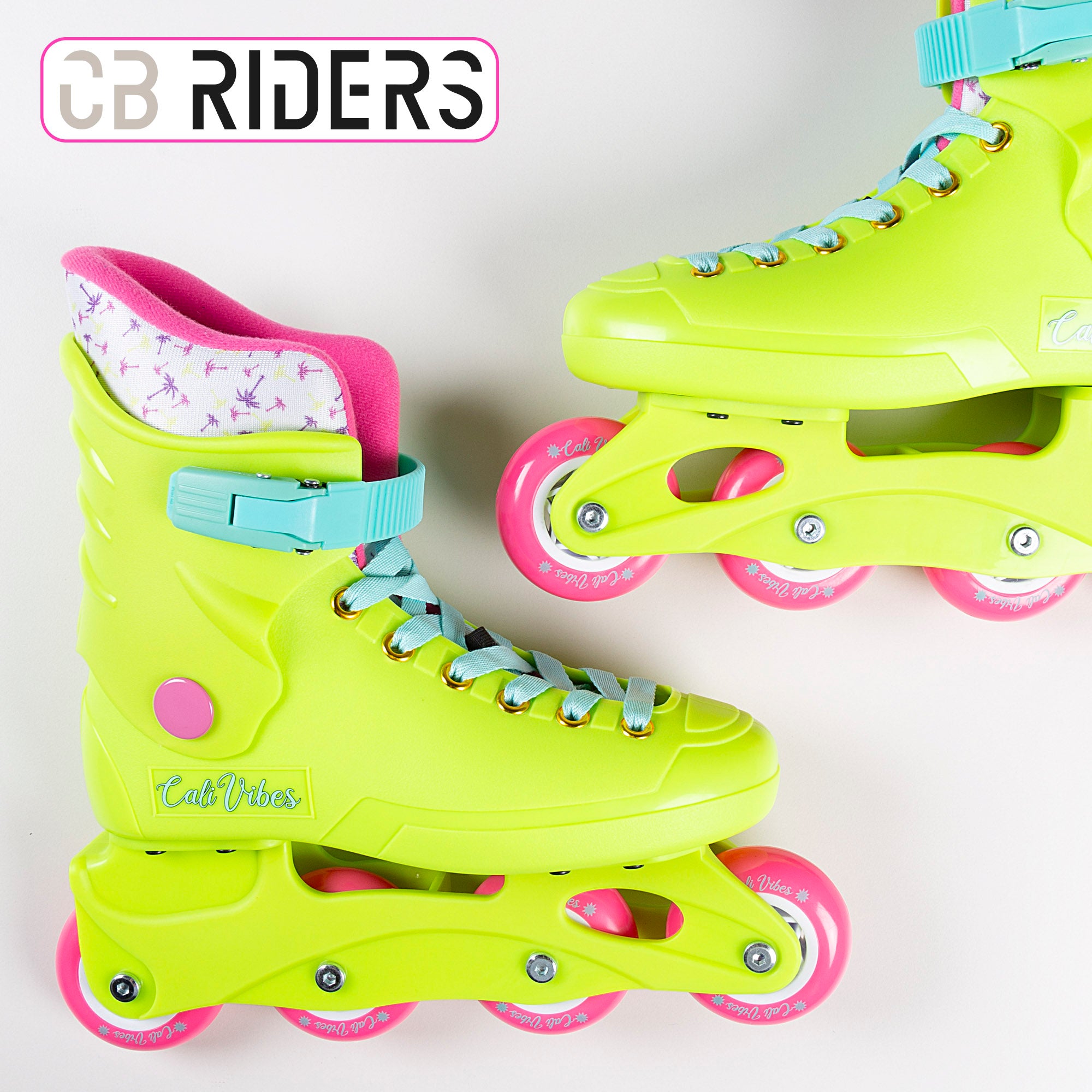 Patins em linha amarelo néon, tamanho 36-37, CB Riders