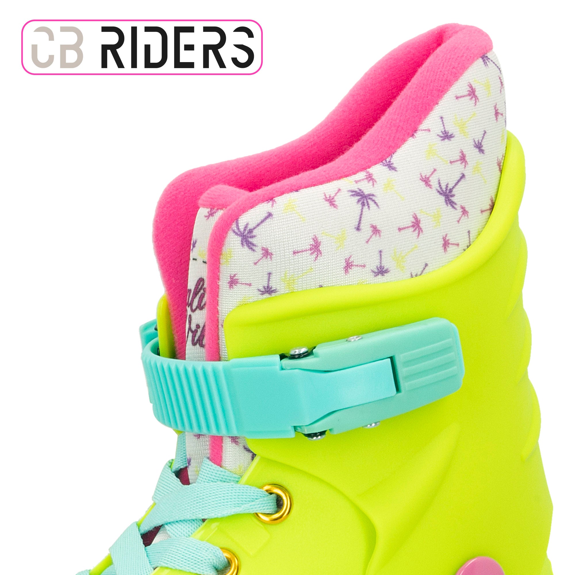 Patins em linha amarelo néon, tamanho 36-37, CB Riders