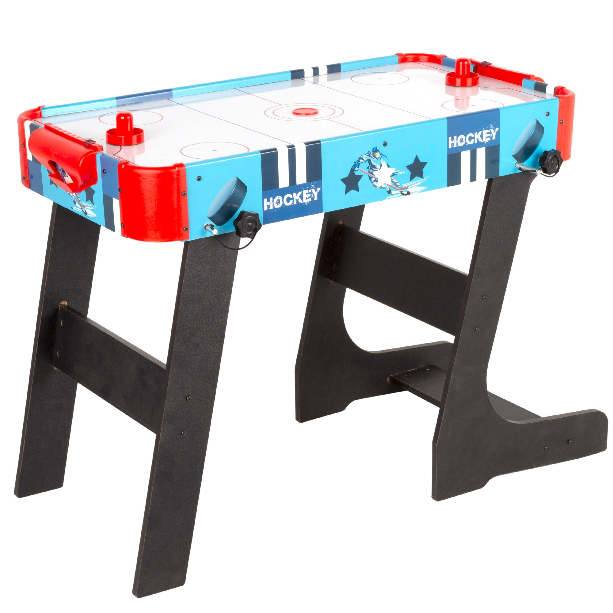 Mesa de Air Hockey, madeira, com pés dobráveis, 81x42x63 cm, CB Games