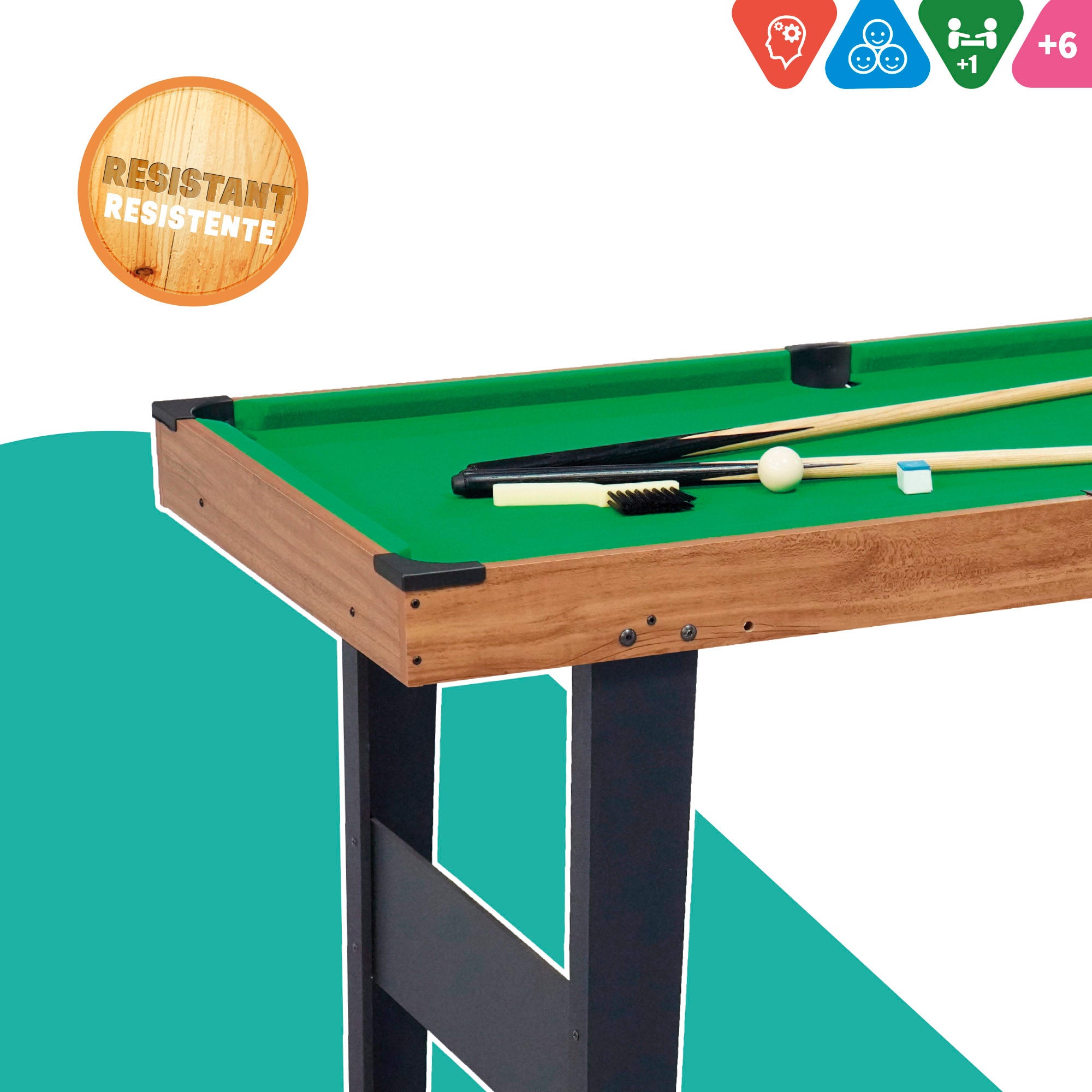 Bilhar americano 121x61x78 cm CB Games
