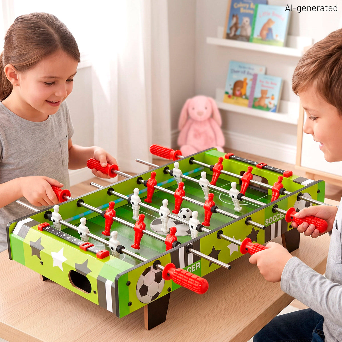 Mesa de matraquilhos em madeira com luzes, 60x32x14 cm, CB Games