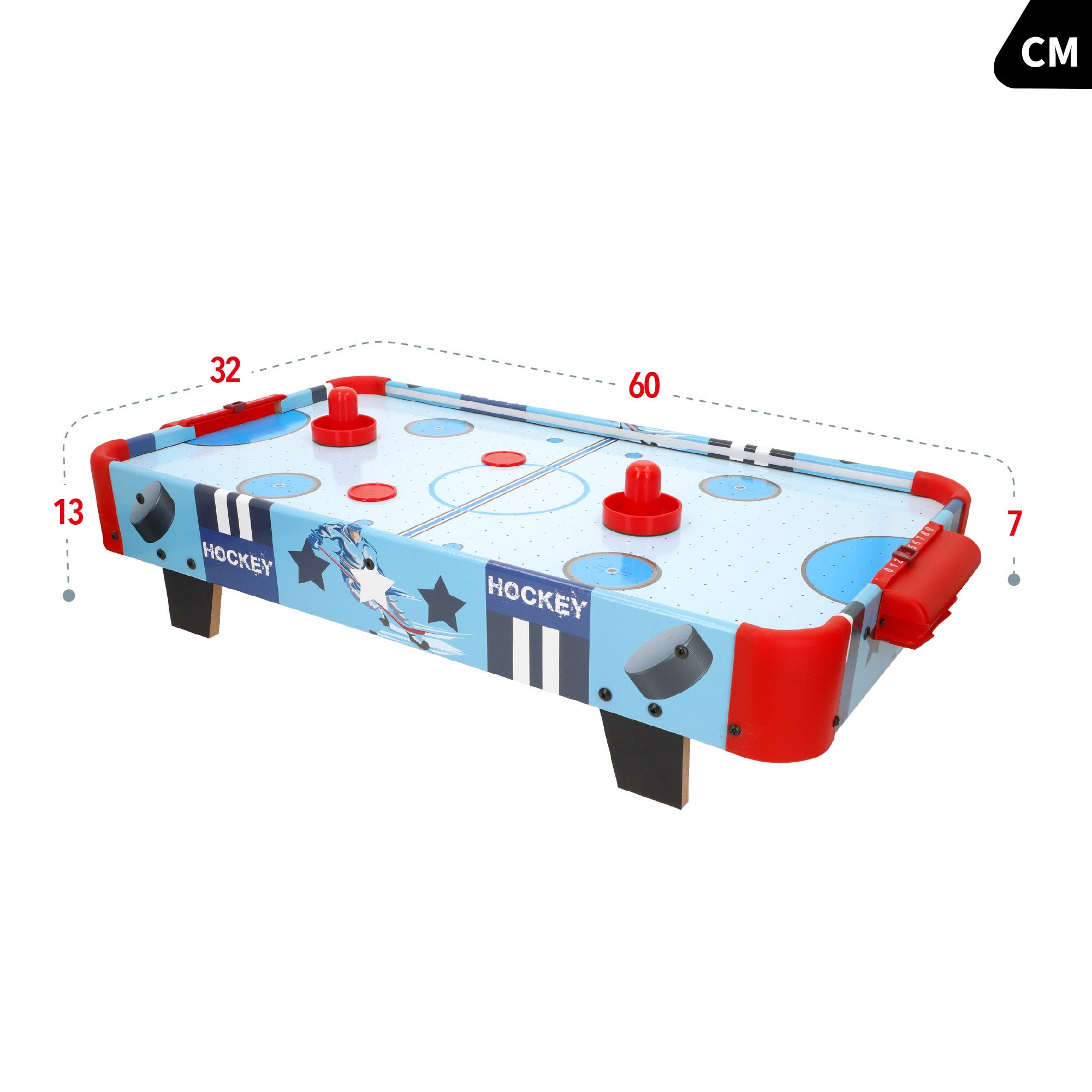 Mesa de Air Hockey em Madeira com Luzes 60x32x12 cm CB Games