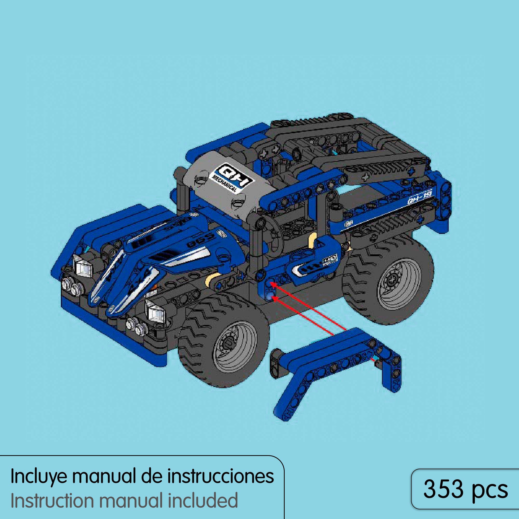 Conjunto de construção de pick-up com controlo remoto 2 em 1 iM.Master - 353 peças
