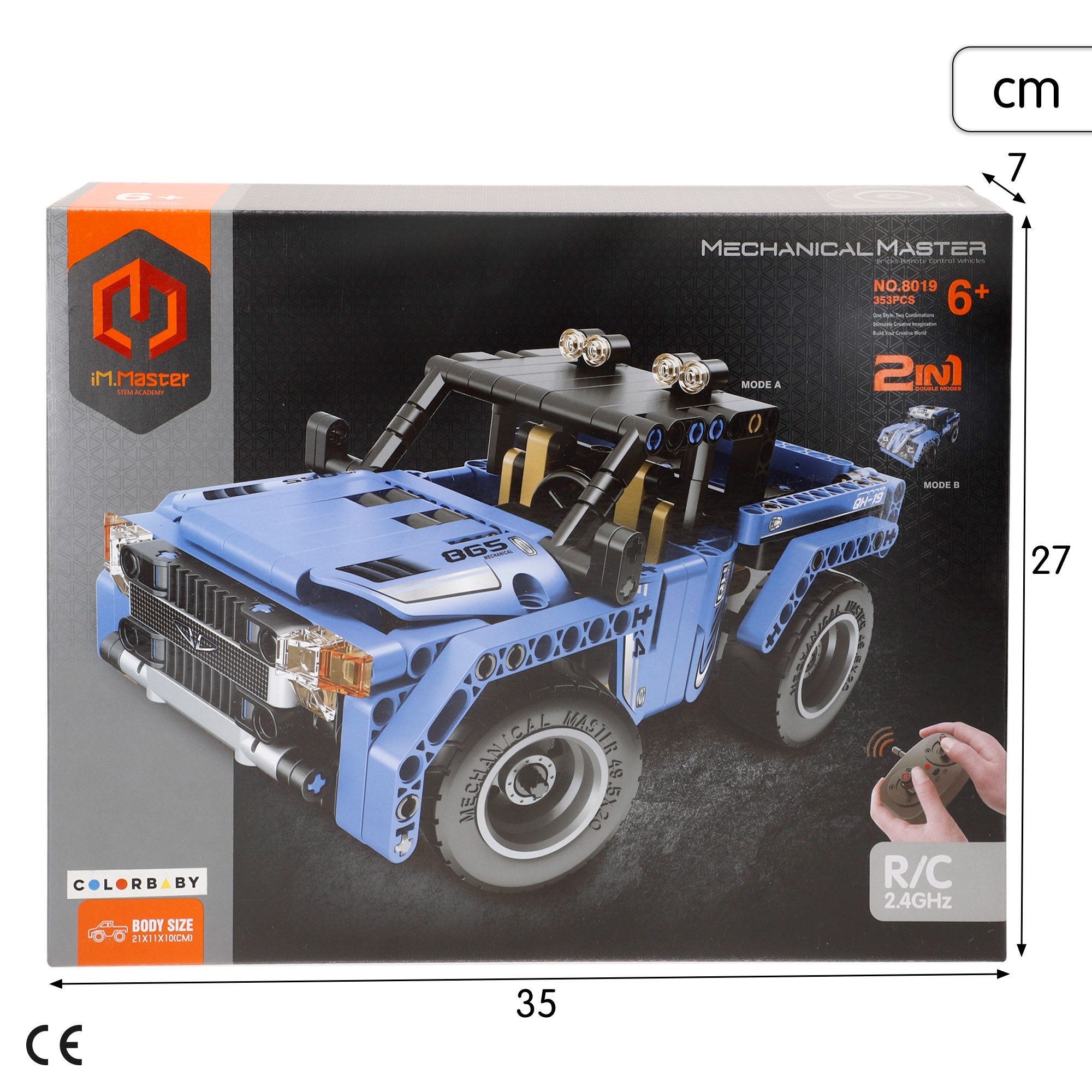 Conjunto de construção de pick-up com controlo remoto 2 em 1 iM.Master - 353 peças