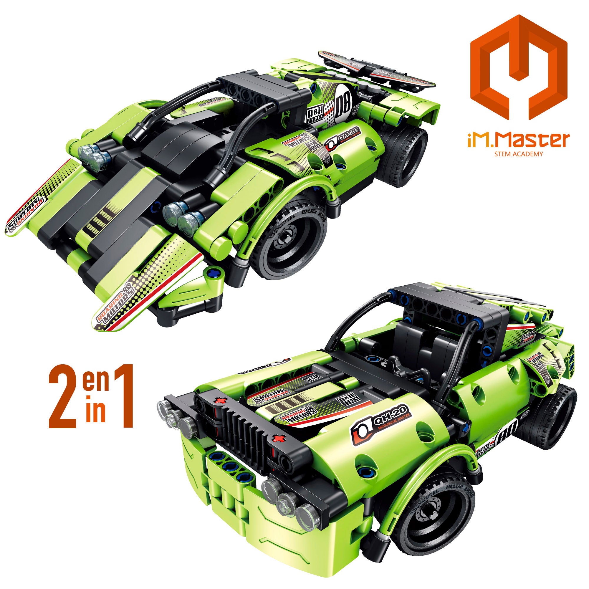 Conjunto de construção de carro de controlo remoto desportivo 2 em 1 iM.Master - 335 peças