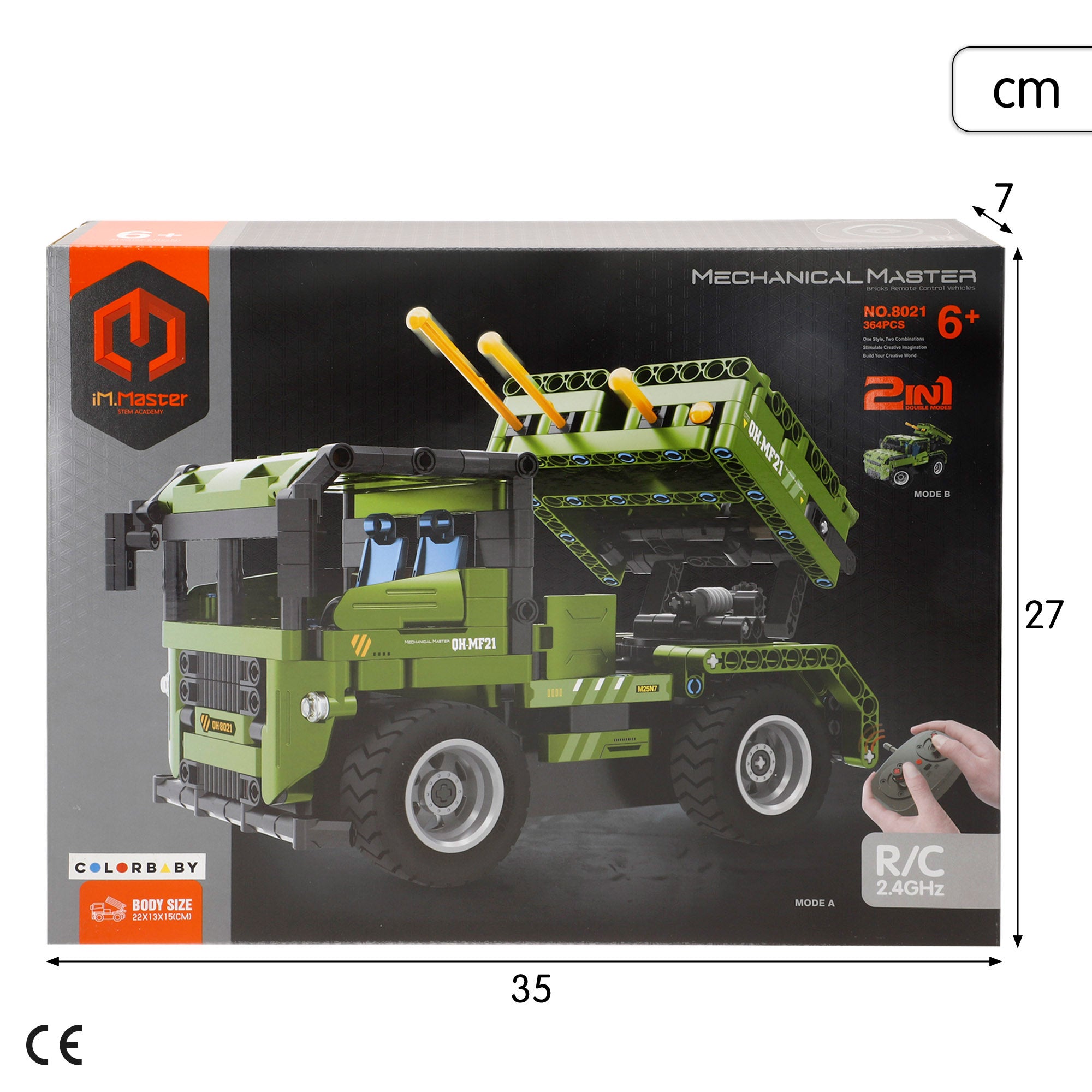 Conjunto de construção de carro militar telecomandado 2 em 1 iM.Master - 364 peças