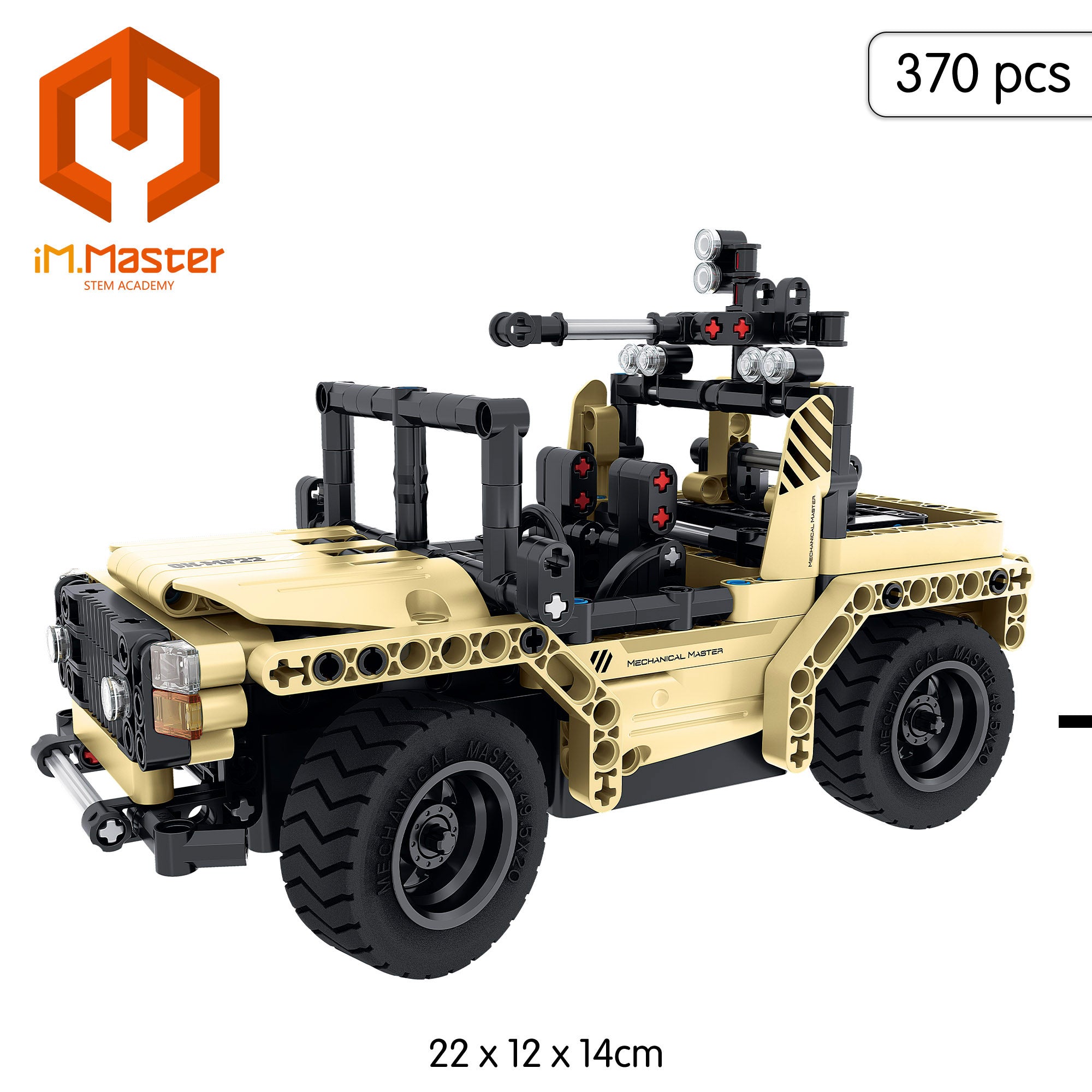 Conjunto de construção de carro militar telecomandado 2 em 1 iM.Master - 370 peças