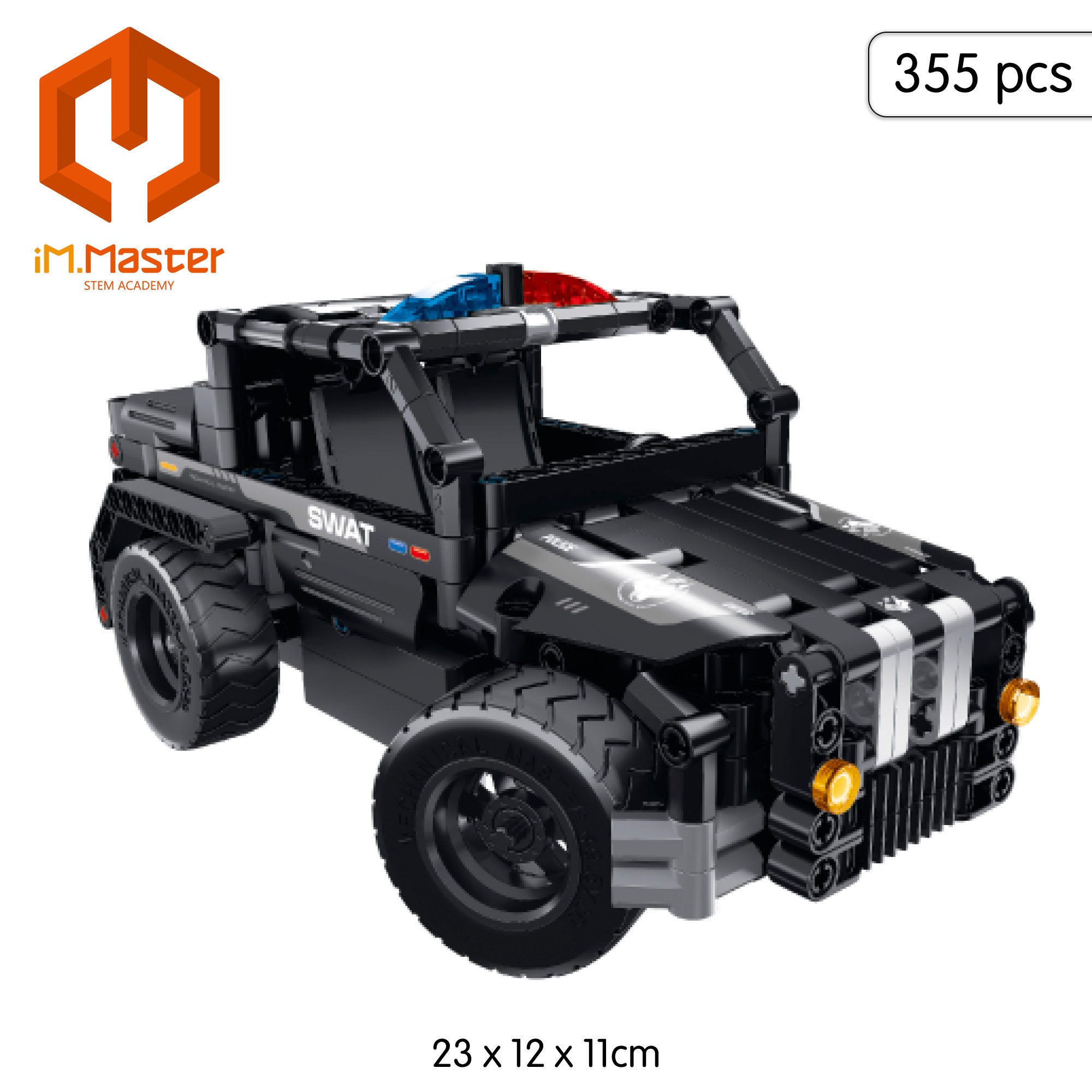 Conjunto de construção de carro telecomandado iM.Master SWAT 2 em 1 - 355 peças