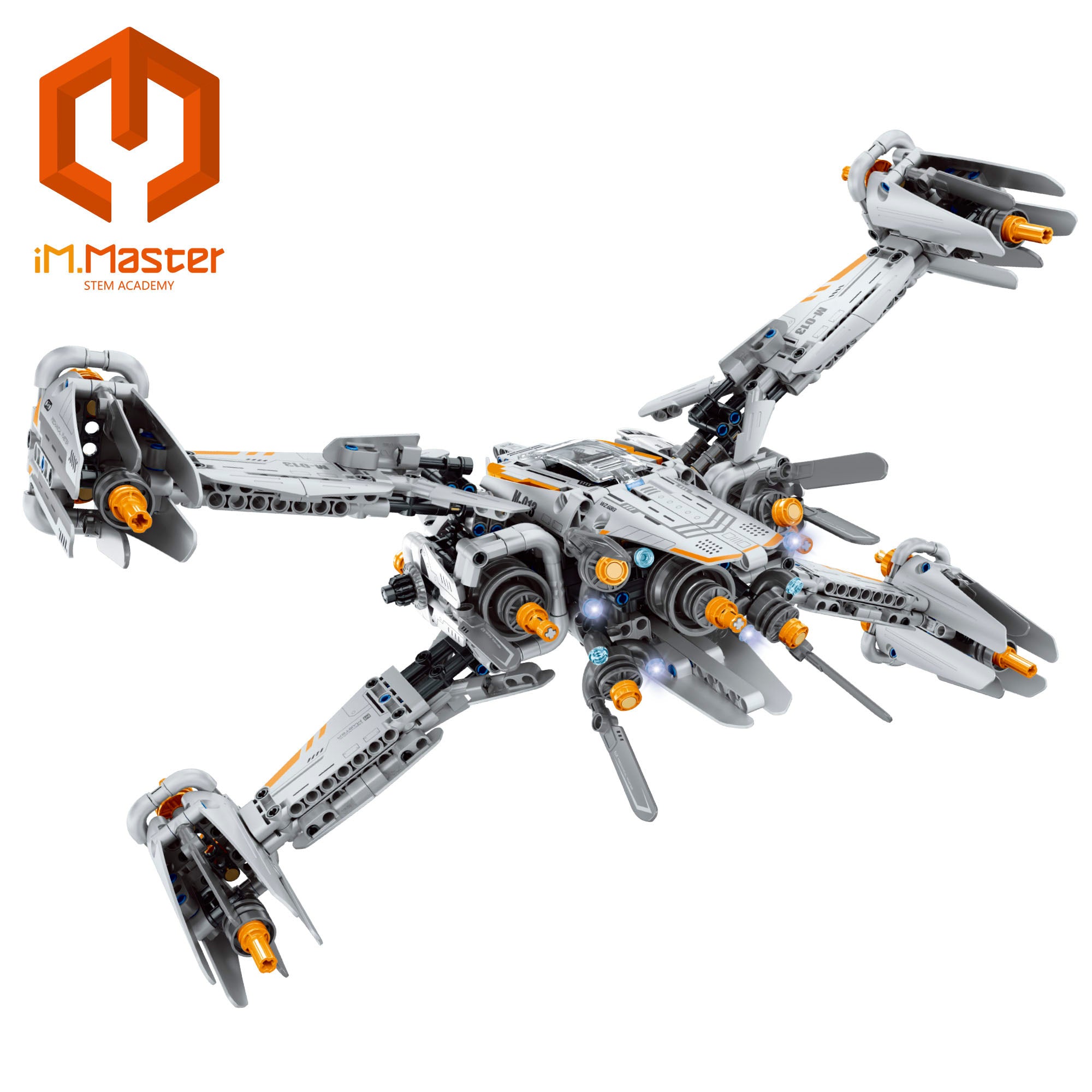 Conjunto de Construção de Naves Espaciais iM.Master - 1018 peças