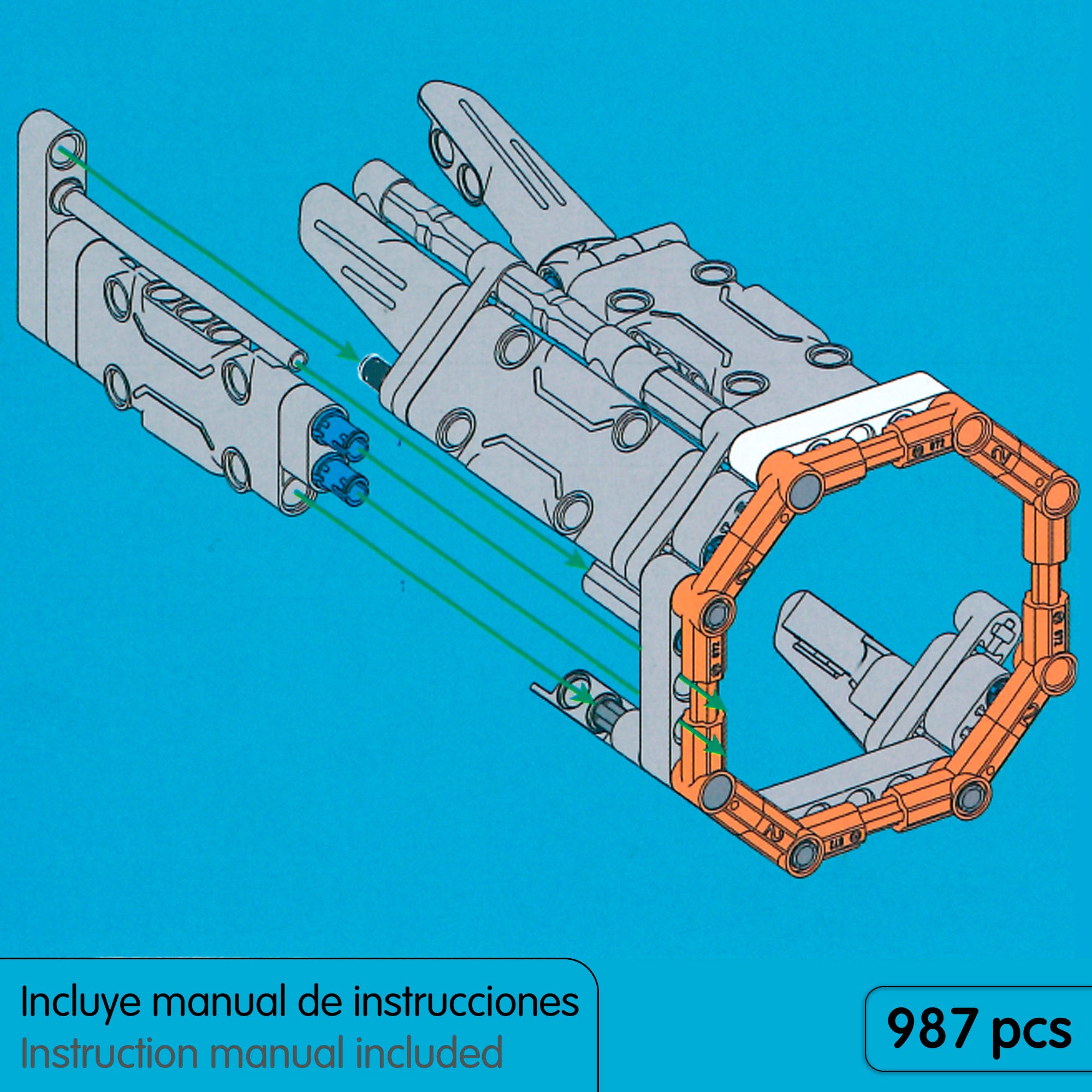 Conjunto de construção iM.Master Sirius Star Spaceship - 987 peças