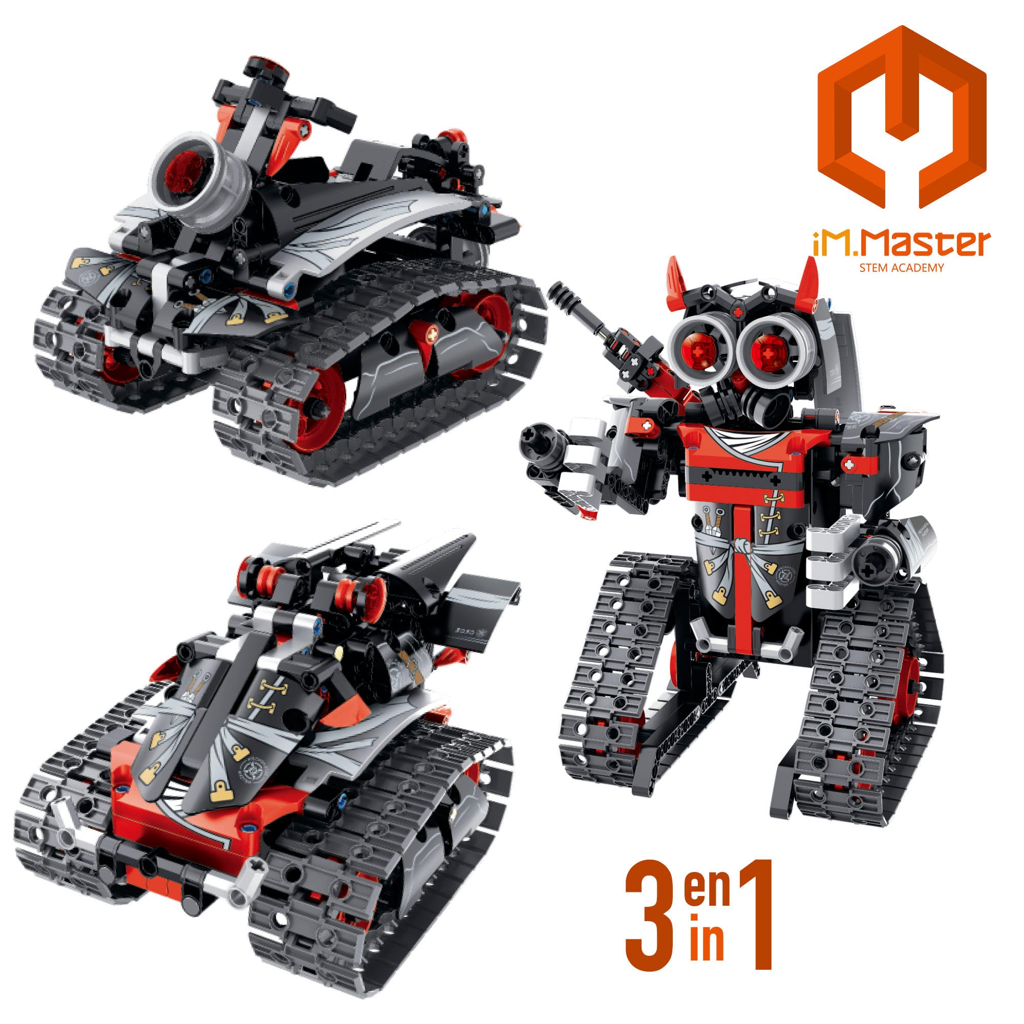 Conjunto de construção de robô com controlo remoto iM.Master 3 em 1 - 419 peças