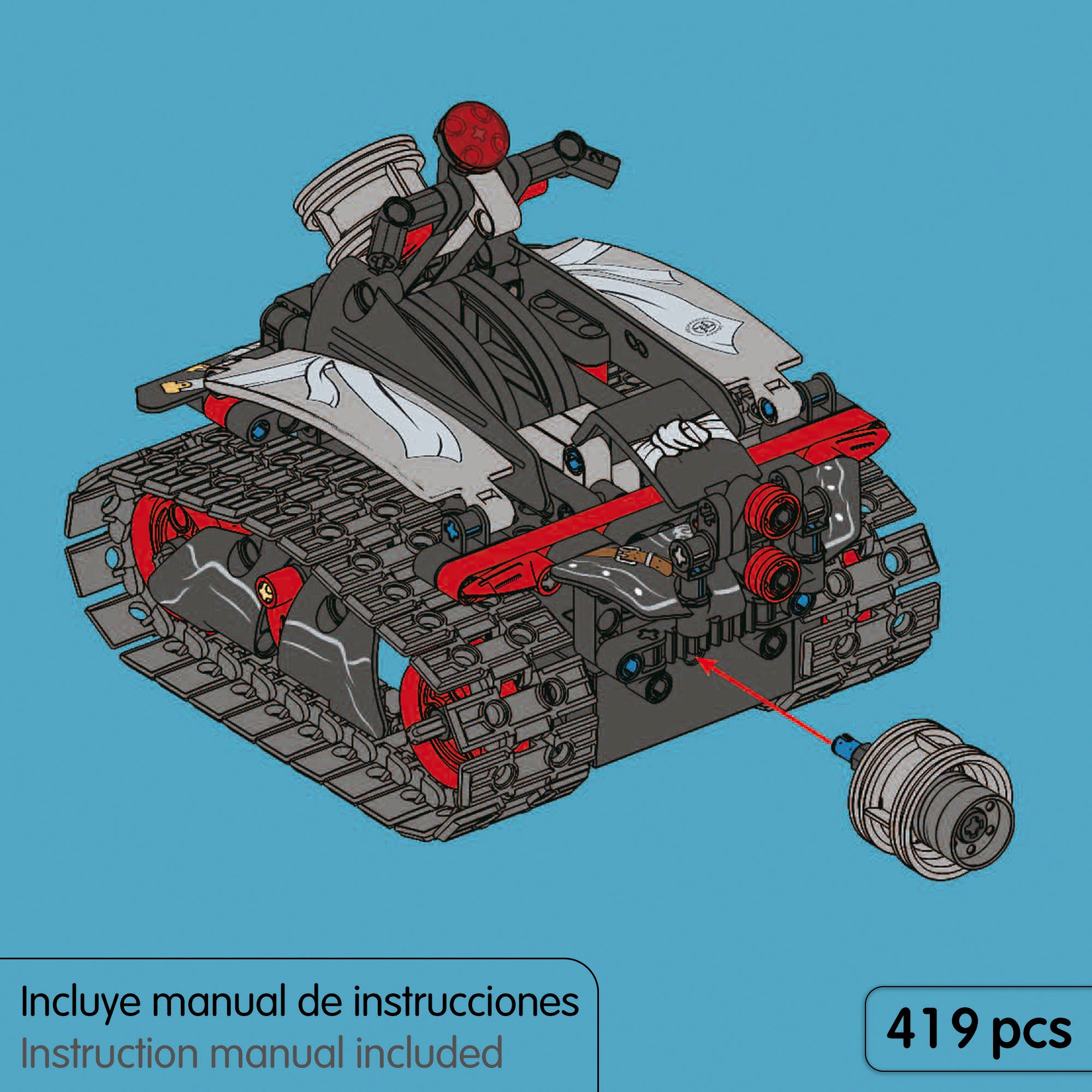 Conjunto de construção de robô com controlo remoto iM.Master 3 em 1 - 419 peças