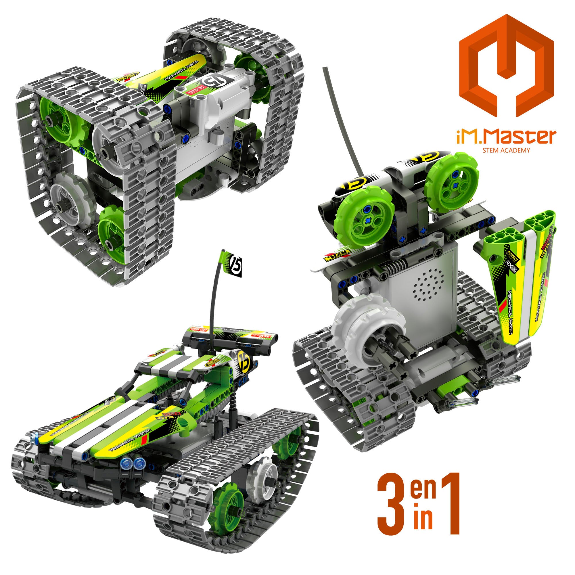 Conjunto de construção de robô acrobático com controlo remoto iM.Master 3 em 1 - 353 peças