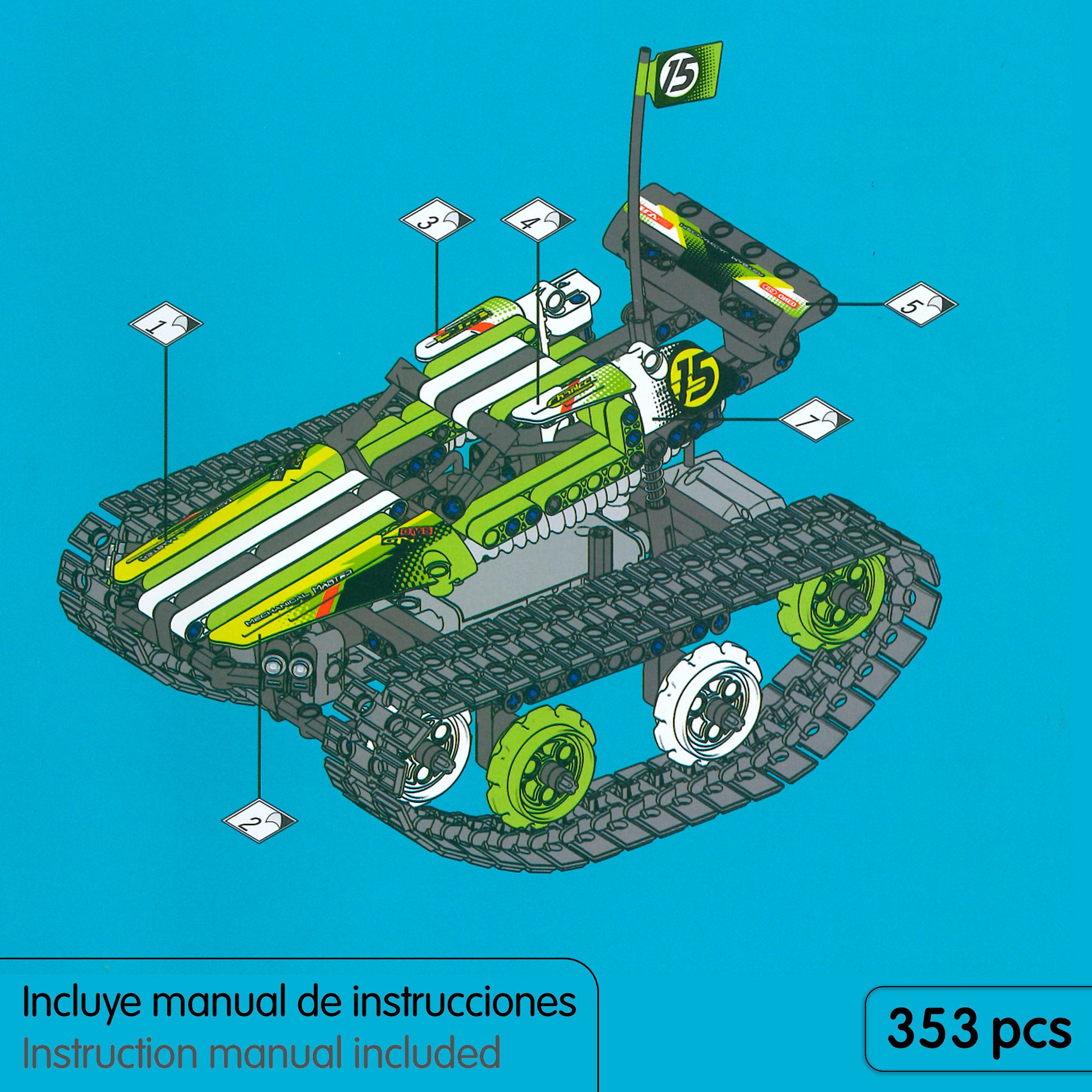 Conjunto de construção de robô acrobático com controlo remoto iM.Master 3 em 1 - 353 peças