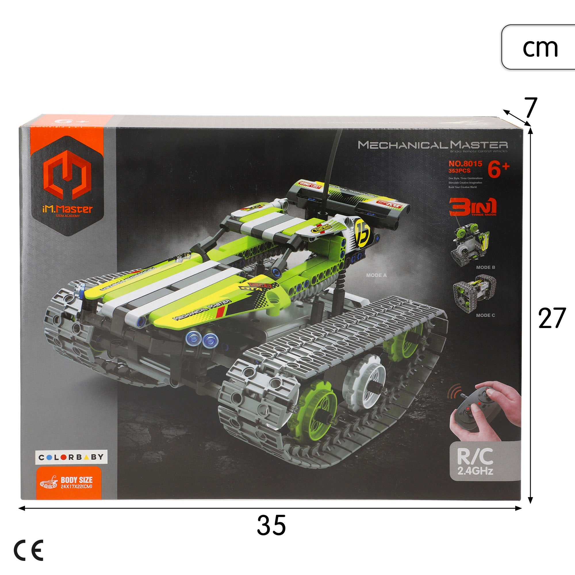 Conjunto de construção de robô acrobático com controlo remoto iM.Master 3 em 1 - 353 peças
