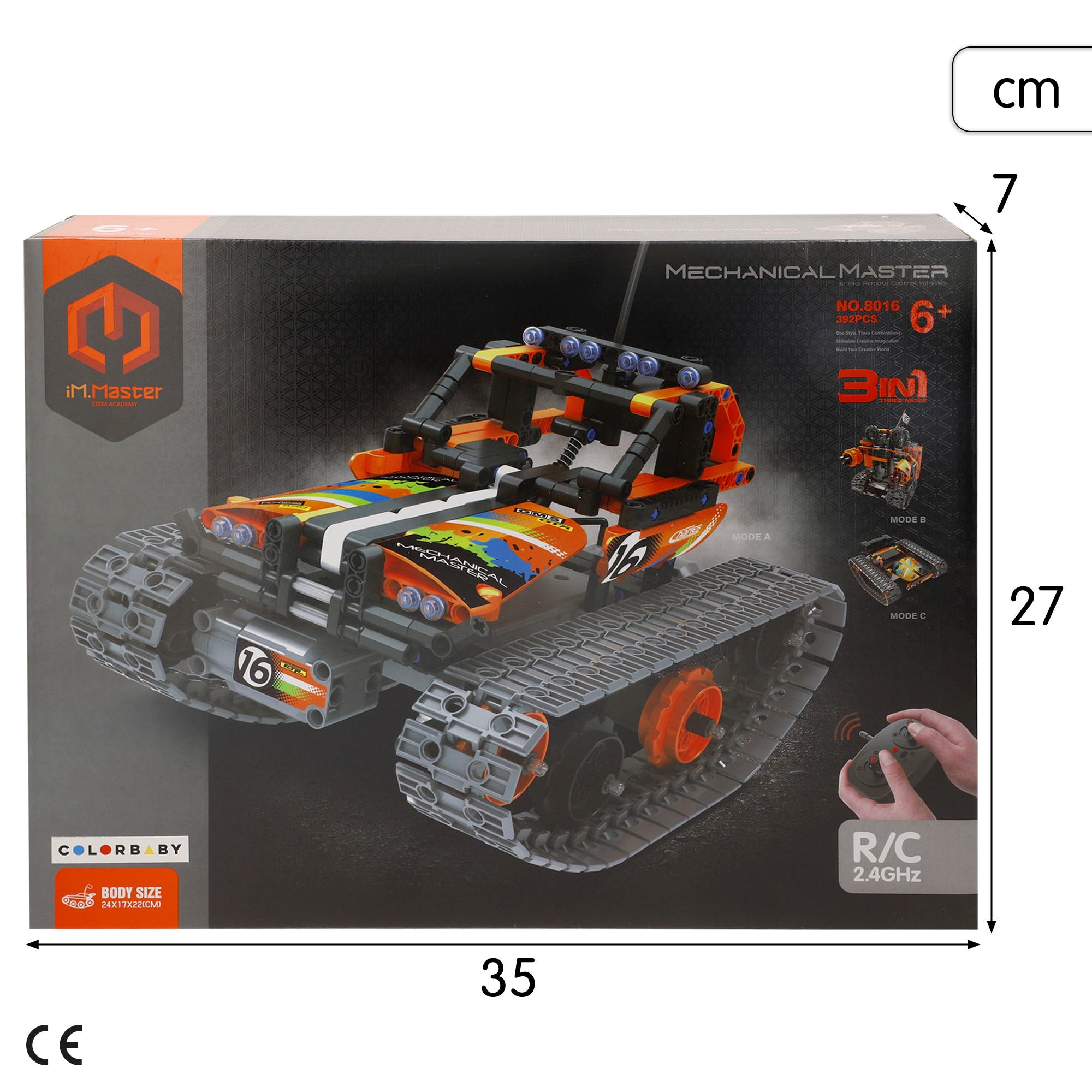 Conjunto de construção de robô acrobático com controlo remoto 3 em 1 iM.Master - 392 peças