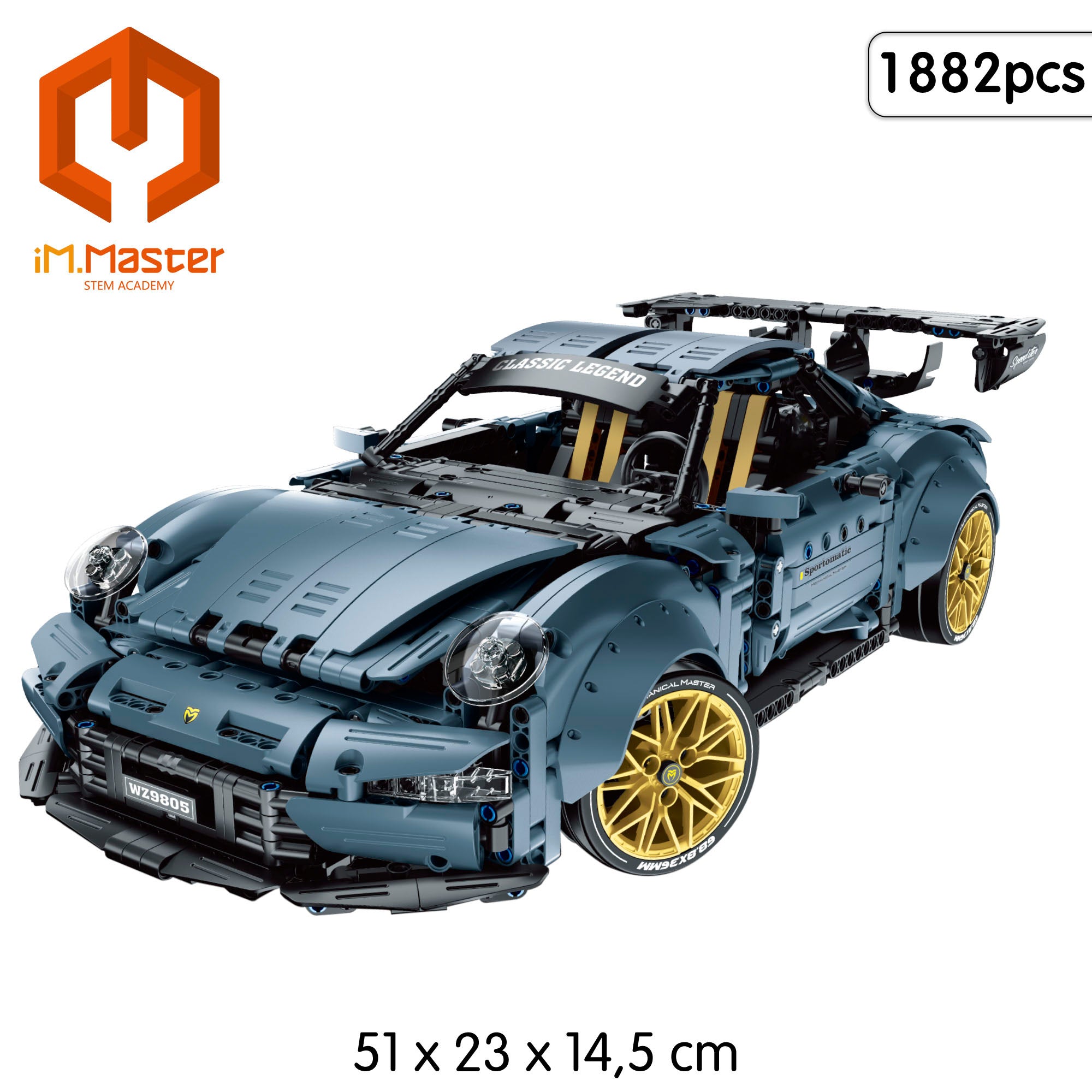 Conjunto de construção de carro desportivo iM.Master 1/10 - 1882 peças