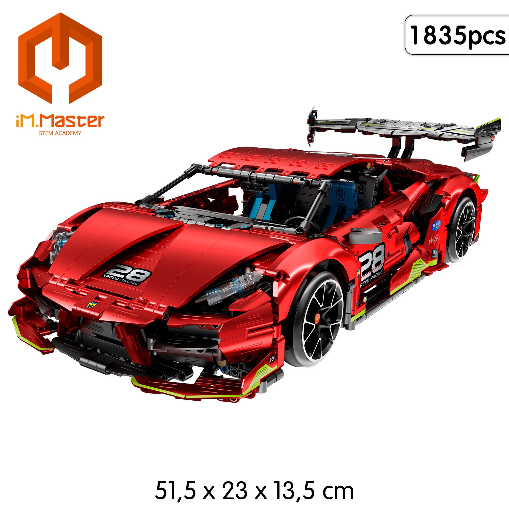 Conjunto de construção iM.Master Supercarro telecomandado 1/10 - 1835 peças