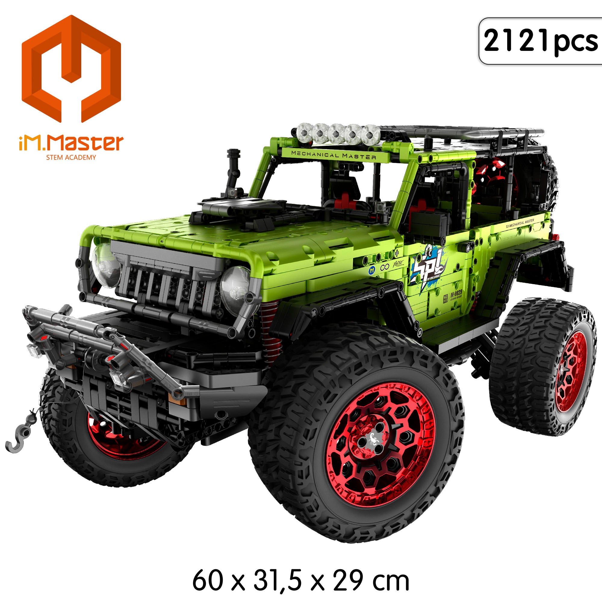 Conjunto de construção iM.Master para carro todo-o-terreno com comando, escala 1/6 - 2121 peças
