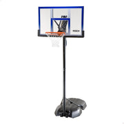 Cesta de basquetebol ultrarresistente para toda a vida útil, altura ajustável 244/305 cm, proteção UV100.