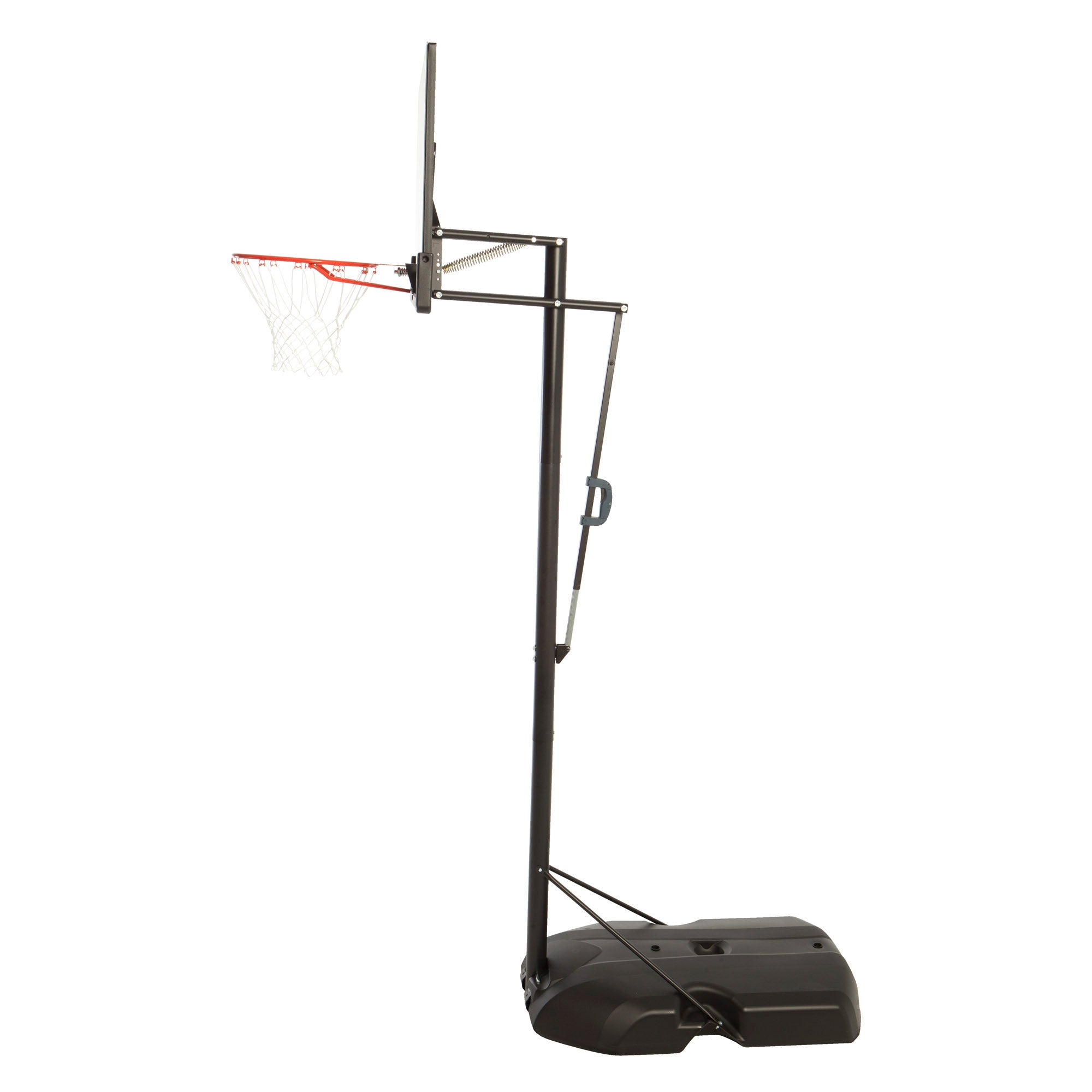 Cesta de basquetebol ultrarresistente para toda a vida útil, altura ajustável 244/305 cm, proteção UV100.
