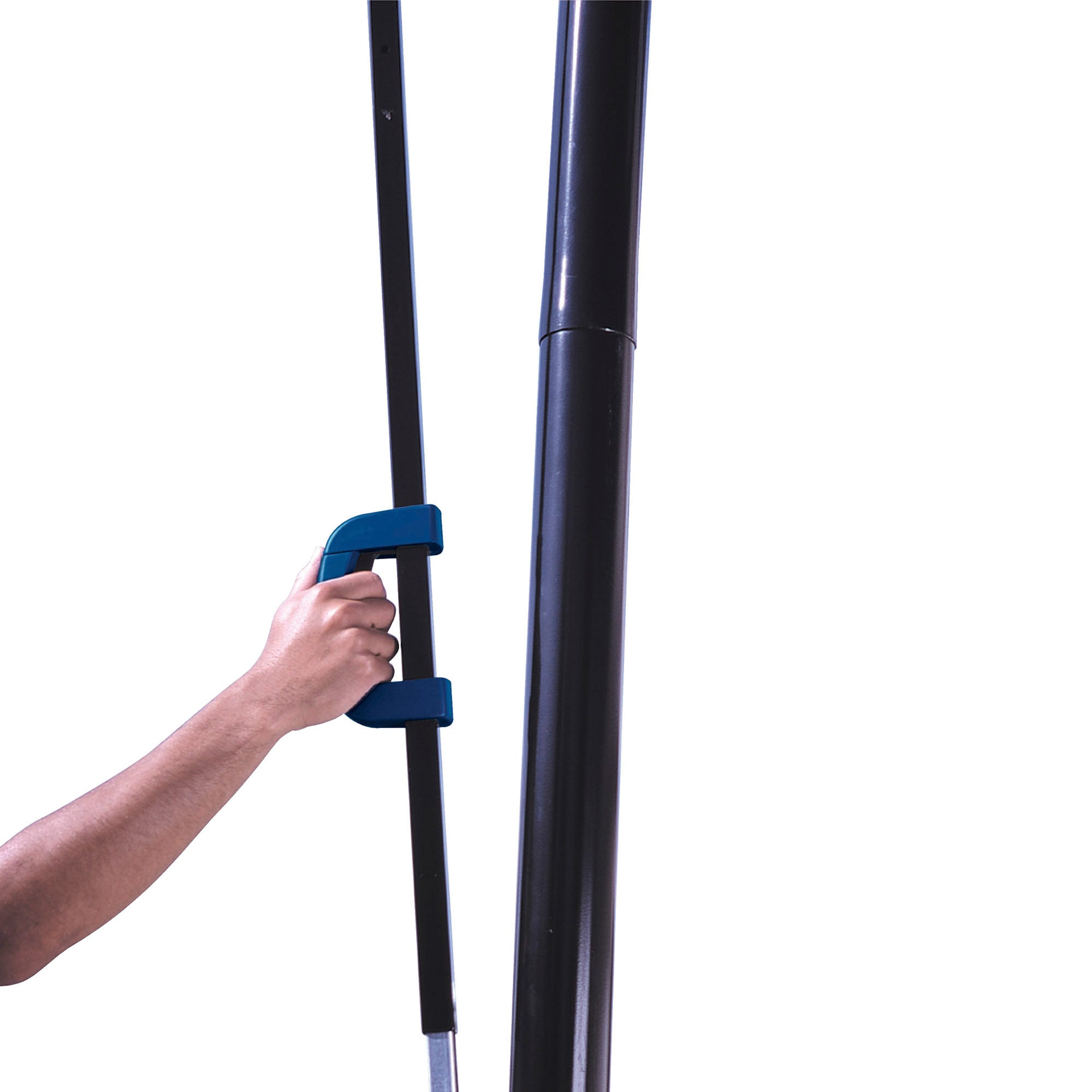 Cesta de basquetebol ultrarresistente para toda a vida útil, altura ajustável 244/305 cm, proteção UV100.